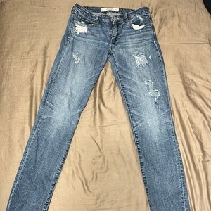 Abercrombie & Fitch distressed skinny jeans with holes